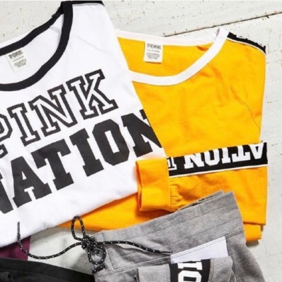 Victorias Secret PINK Nation Crew Long sleeve Tee - Picture 4 of 6